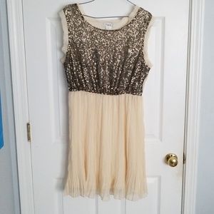 Champagne Gold Teen Dress